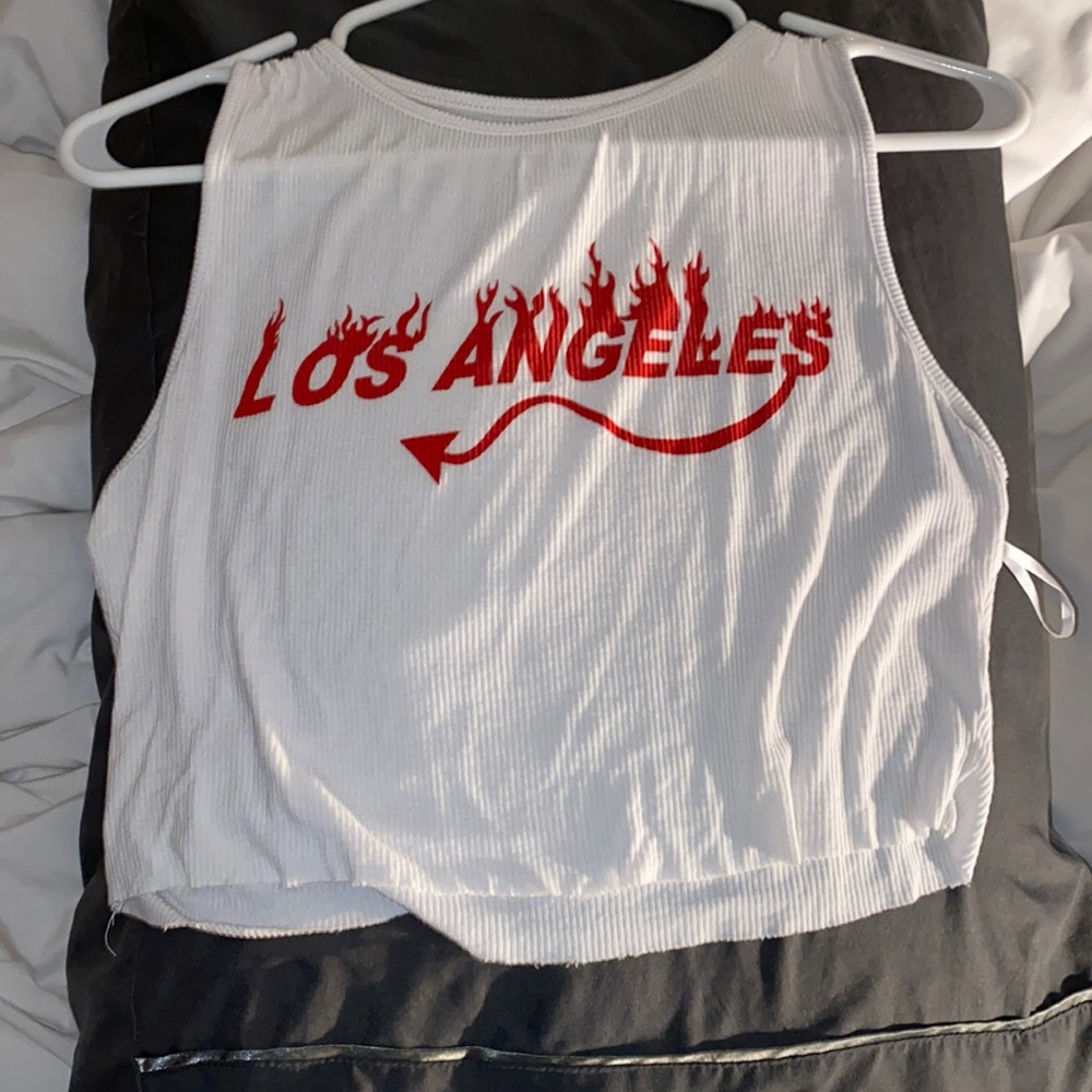 LA ribbed tank